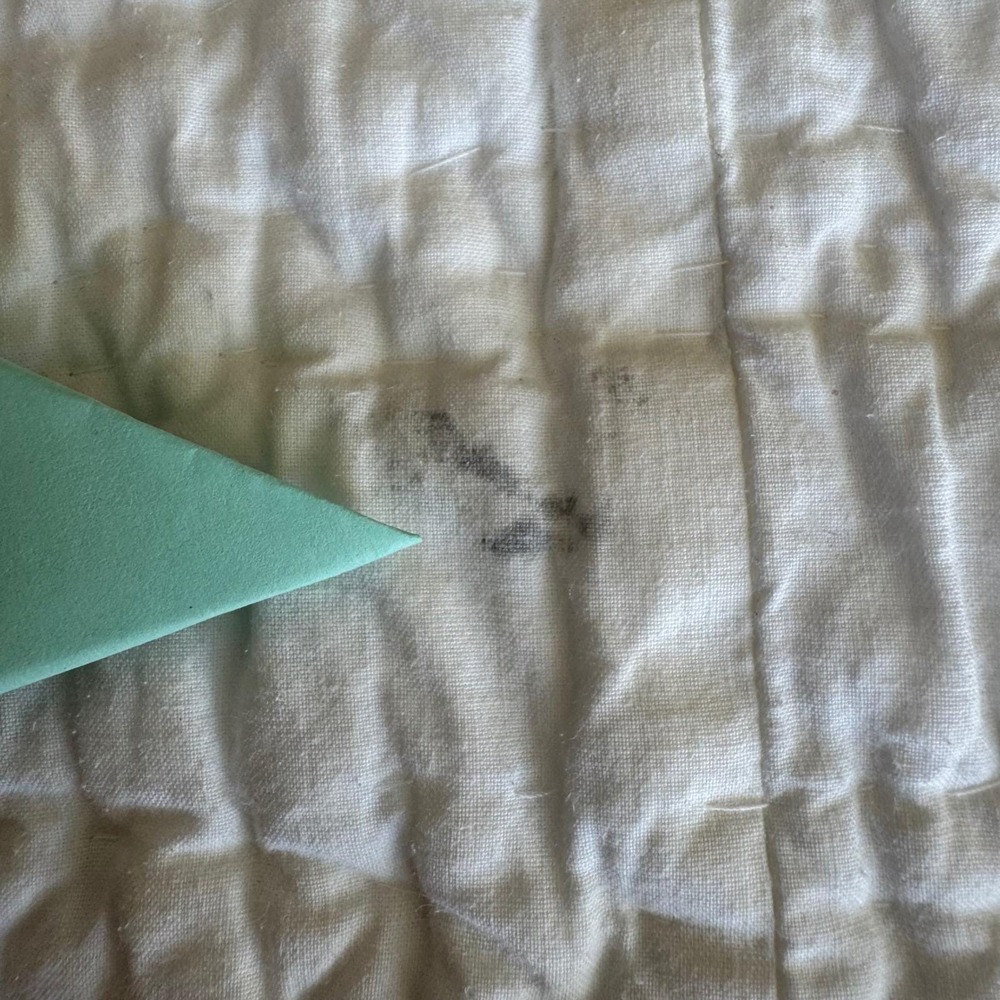 Pottery Barn Double Wedding Ring Patchwork Quilt and 2 shams Full 85" X 101" - Picture 16 of 16